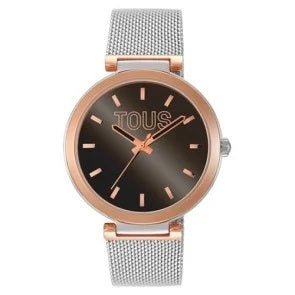 TOUS WATCHES Mod. 3000142500 with rose gold bezel and mesh strap