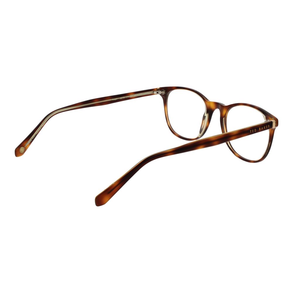 Ted Baker Brown Plastic Glasses (Frames) for men, full-rim, rectangle, brown color, plastic frame, includes branded case, size 52-16-145.