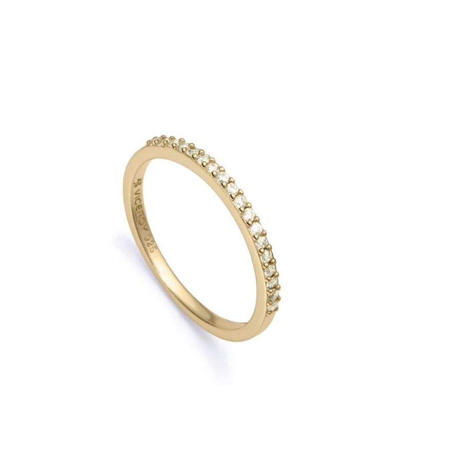 VICEROY JEWELS Mod. 9118A012-39 elegant ladies' silver ring with cubic zirconia detailing, shown in official branded packaging.