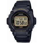 CASIO TIMELESS COLLECTION Mod. SPORT- ILLUMINATOR. WR 50M. ALARM. CHRONOGRAPH - BLACK W-219H-1A2