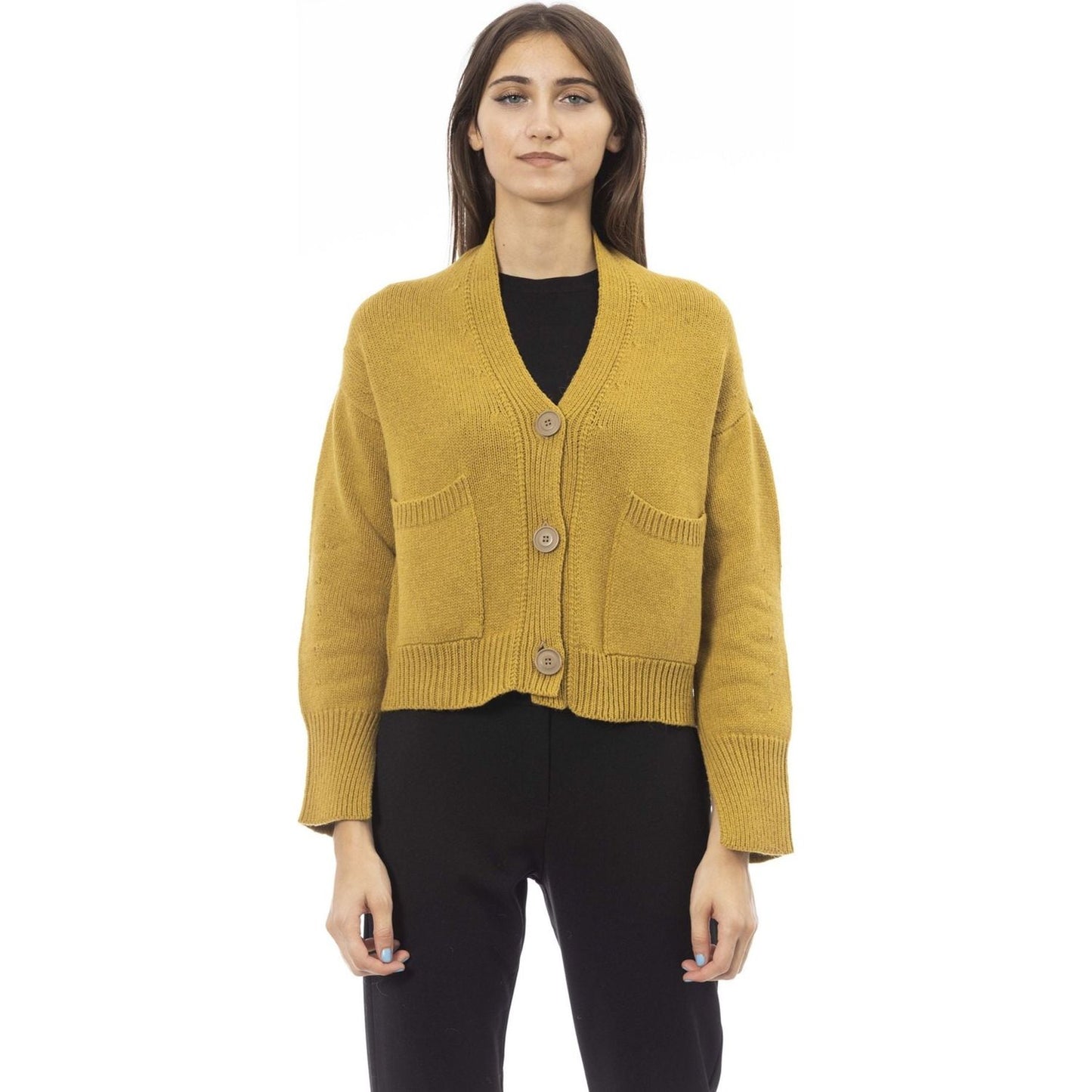 Alpha Studio Sweaters Sweaters Alpha Studio Dark Khaki