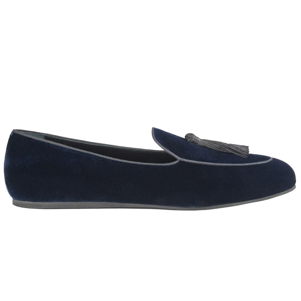 Charles Philip Blue Velvet Loafer