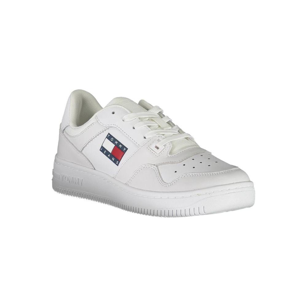 Tommy Hilfiger White Leather Men Sneaker