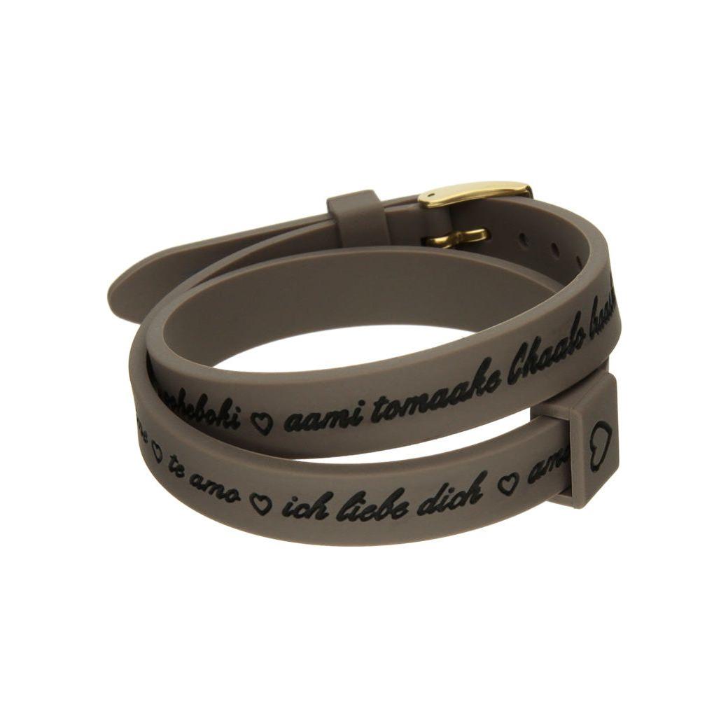 Il MEZZOMETRO Mod. I LOVE YOU GOLD - Bracciale in silicone/silicone bracelet