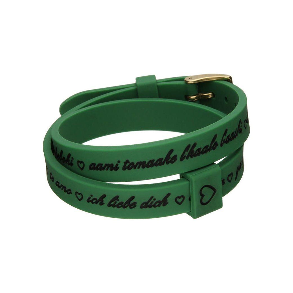 Il MEZZOMETRO Mod. I LOVE YOU GOLD - Bracciale in silicone/silicone bracelet BMG1704