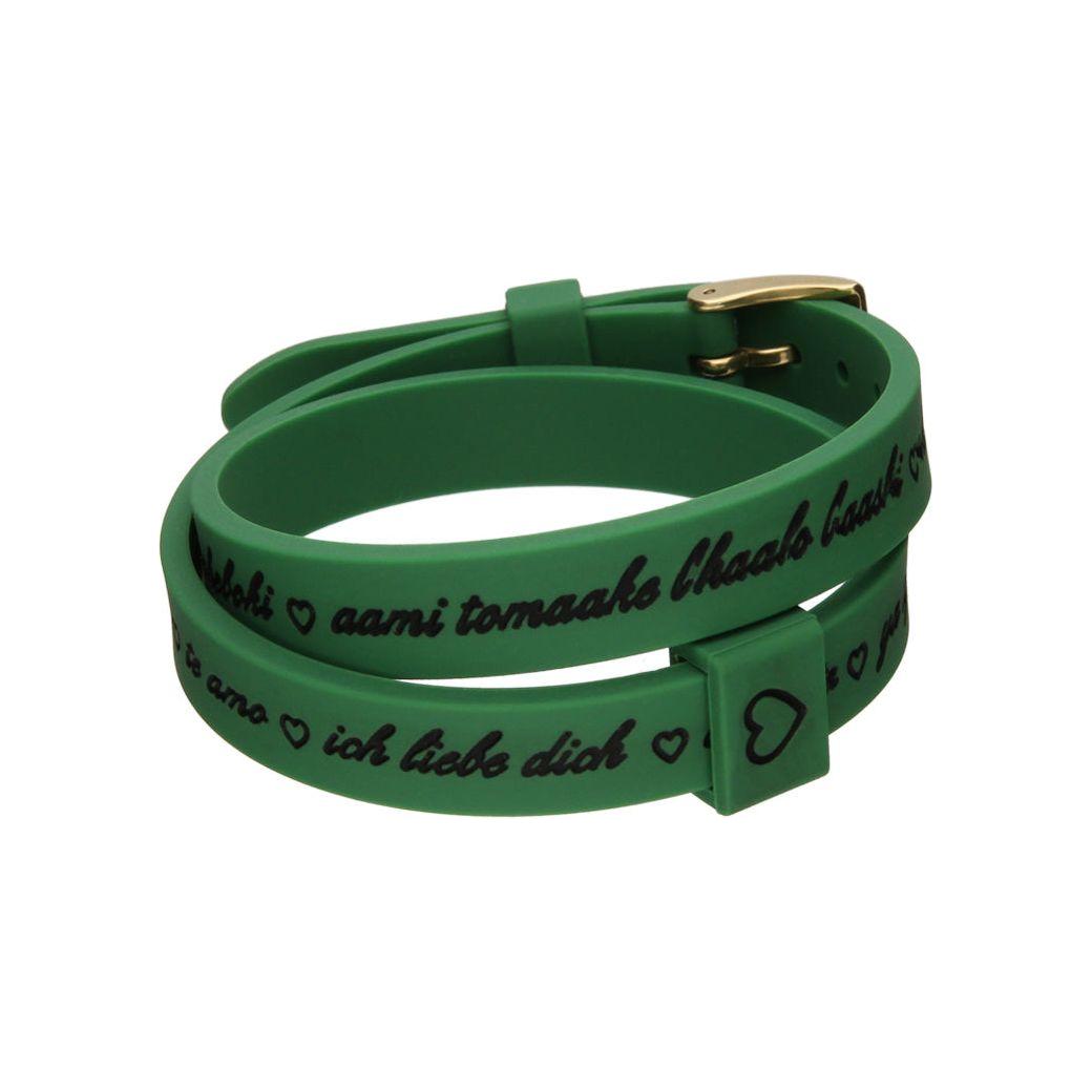 Il MEZZOMETRO Mod. I LOVE YOU GOLD - Bracciale in silicone/silicone bracelet BMG1704