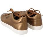 Dolce & Gabbana Gold Leather Mens Casual Sneakers MV2363-39