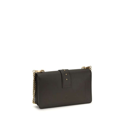 PINKO Bicolor Calf Leather Bos Taurus Shoulder Bag