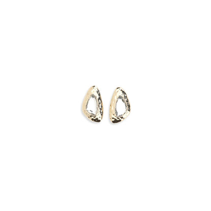 Self-Portrait Gold Brass Earrings