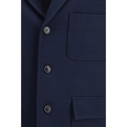 Gucci Blue Cotton Coat 1728,72470364320,Blue,Clothing,Coats - Jackets & Coats - Clothing,Gucci,IT44 | XS,IT46 | S,IT48 | M,Jackets & Coats - Clothing,Men,New with tags
