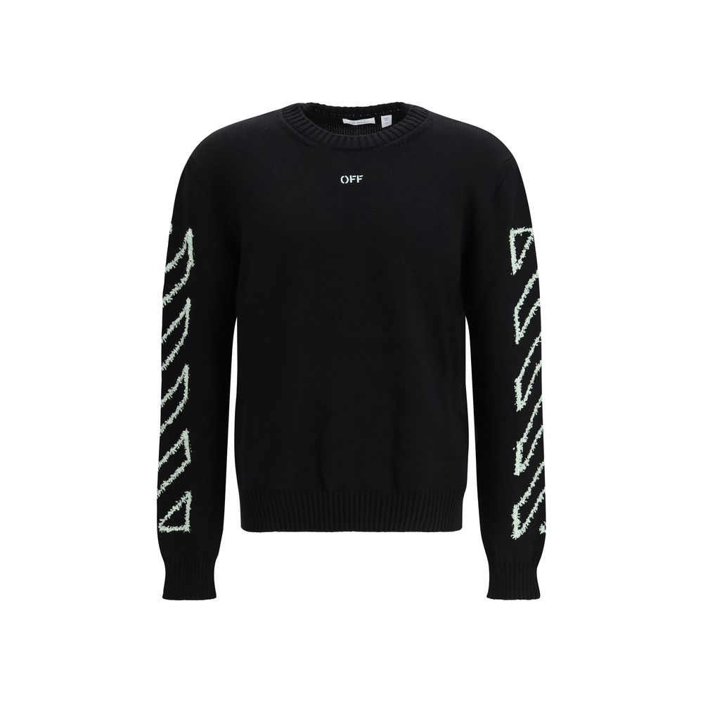 Off-White Black Cotton Sweatshirt 1728,72470364320,Black,Clothing,L,M,Men,New with tags,Off-White,S,Sweaters - Clothing,Sweatshirts - Sweaters - Clothing