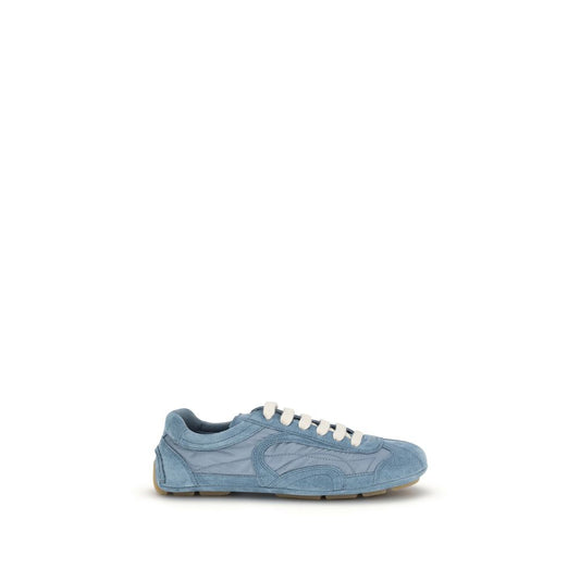 Prada Blue Lamb Ovis Aries Aries Athletic Sneakers 1728,72470364320,Athletic - Sneakers - Shoes,Blue,EU36/US6,EU37.5/US7.5,EU38.5/US8.5,EU39/US9,EU40/US10,New with tags,Prada,Shoes,Sneakers - Shoes,Women