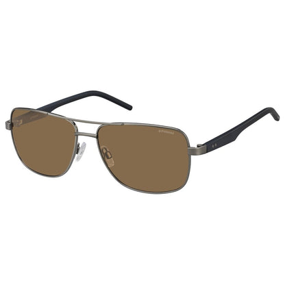 Polaroid Blue Metal Sunglasses
