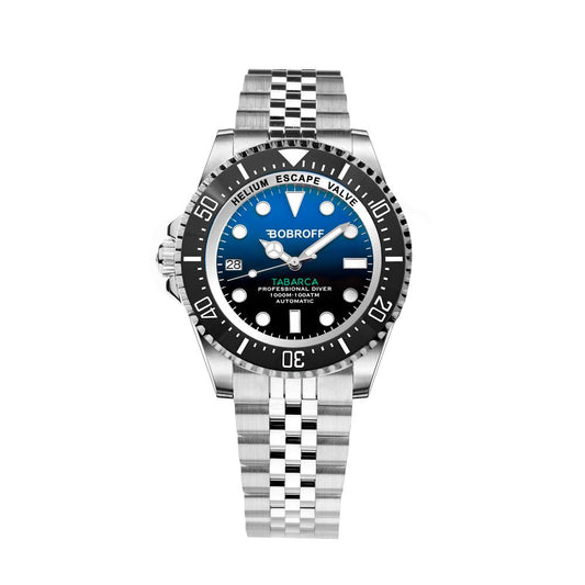 Bobroff Silver Stainless Steel Sport Watch 1728,67434610848,Accessories,Bobroff,Men,New with tags,Silver,Sport Watches - Watches - Accessories,Watches - Accessories