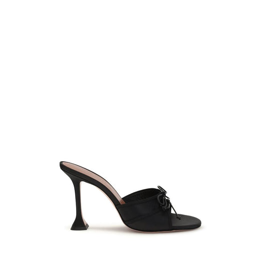 Amina Muaddi Black Fabric Stiletto Heel Sandals 1728,72470364320,Amina Muaddi,Black,EU36.5/US6.5,EU36/US6,EU37.5/US7.5,EU37/US7,EU38.5/US8.5,EU38/US8,EU39/US9,EU40/US10,EU41/US11,New with tags,Sandals - Shoes,Shoes,Stiletto Heels - Sandals - Shoes,Women