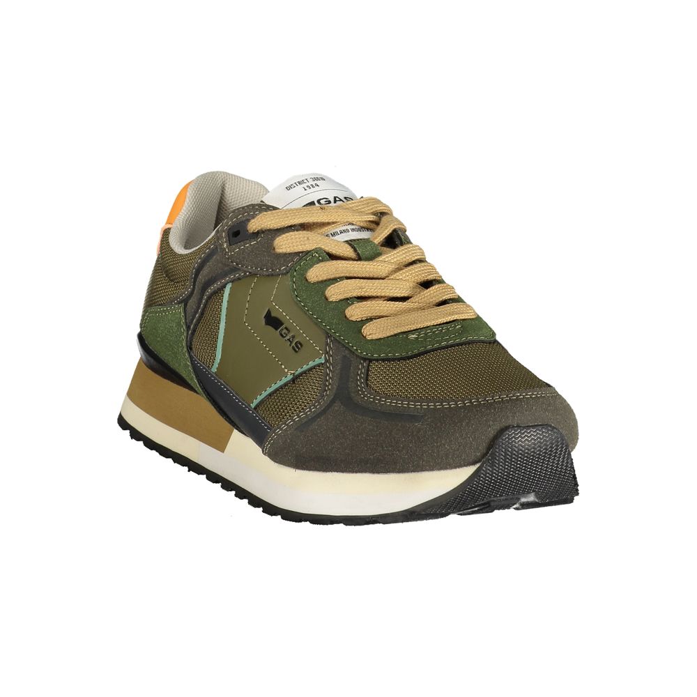 Gas Verde Polyester Men Sneaker 1728,67403481248,Athletic - Sneakers - Shoes,EU40/US7,EU41/US8,EU42/US9,EU43/US10,EU44/US11,EU45/US12,EU46,Gas,Green,Men,New with tags,Shoes,Sneakers - Shoes