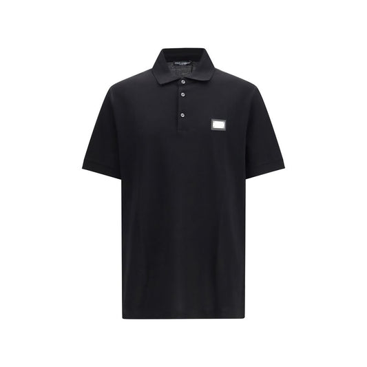 Dolce & Gabbana Black Cotton Polo Shirt 1728,72470364320,Black,Clothing,Dolce & Gabbana,IT48 | M,IT50 | L,IT52 | XL,IT54 | XXL,Men,New with tags,Polo Shirts - T-Shirts - Clothing,T-Shirts - Clothing