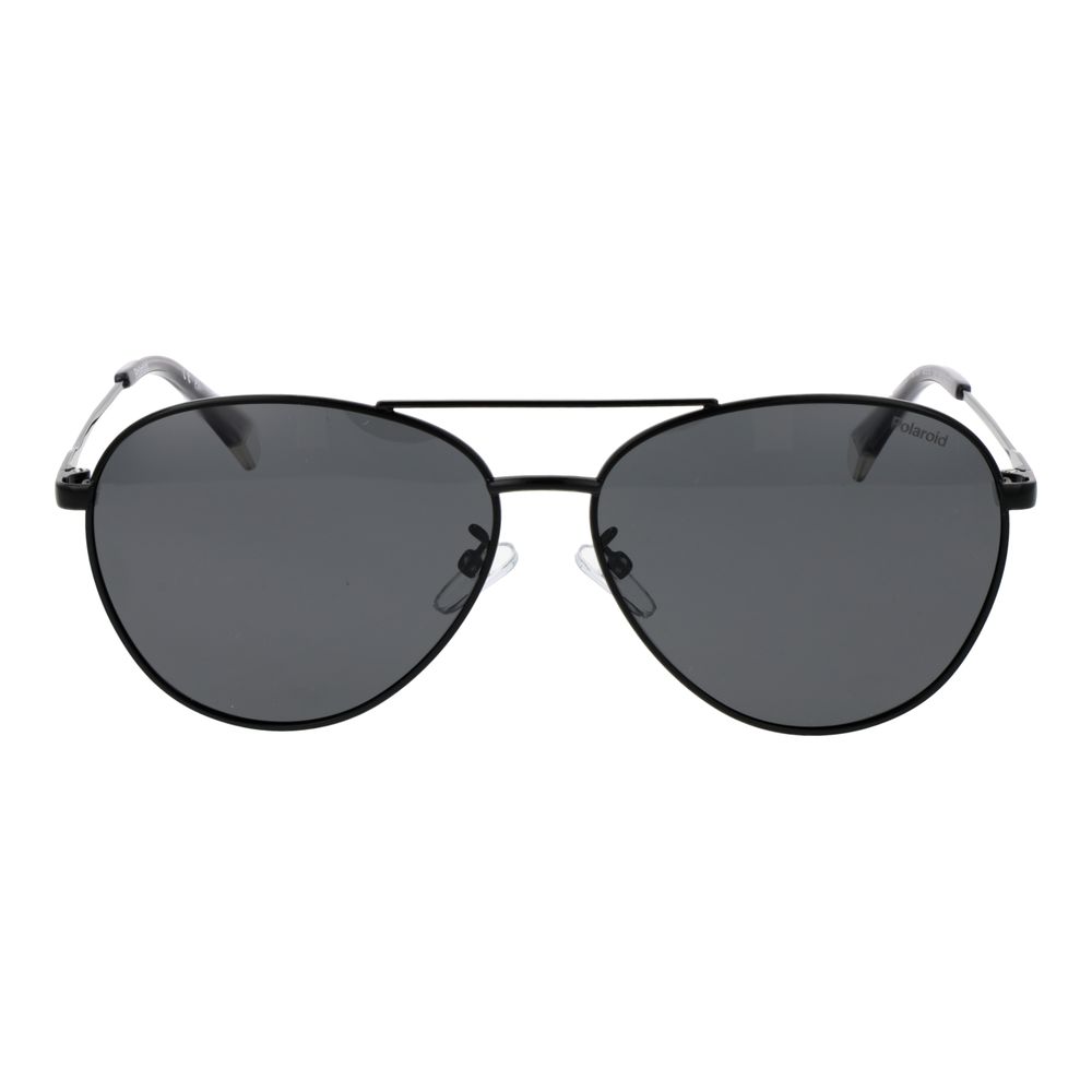 Polaroid Black Metal Sunglasses