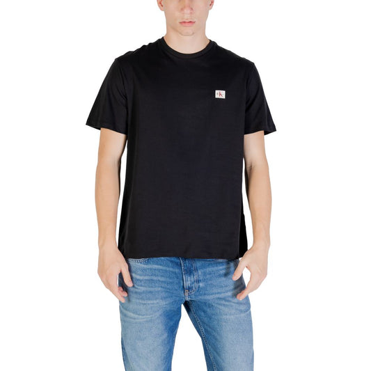 Calvin Klein Jeans Black Cotton T-Shirt 1728,71956299936,Black,Calvin Klein Jeans,Clothing,IT44 | S,IT46 | M,IT48 | L,Men,New with tags,T-Shirts - Clothing