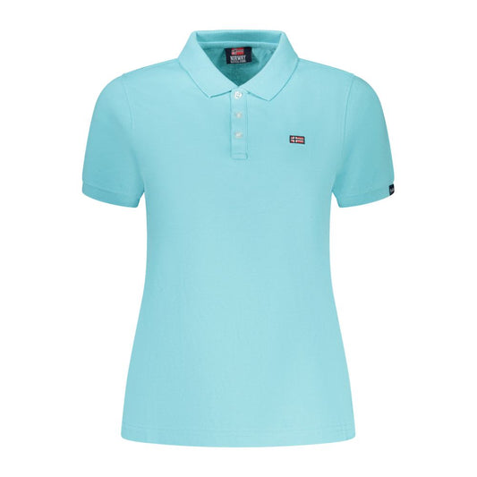Norway 1963 Azzurro Cotton Womens Polo