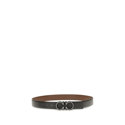 Ferragamo Blue Calf Leather Bos Taurus Regular Belt