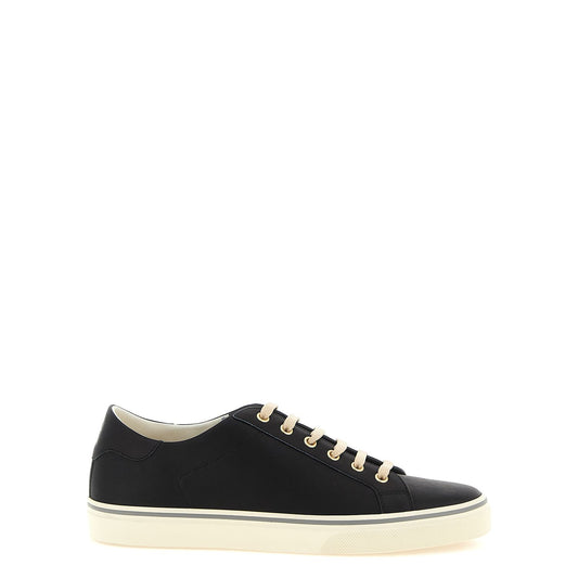 Brunello Cucinelli Black Calfskin Low Top Sneakers