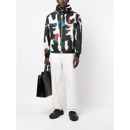 Alexander McQueen Graffiti-print Hooded Windbreaker