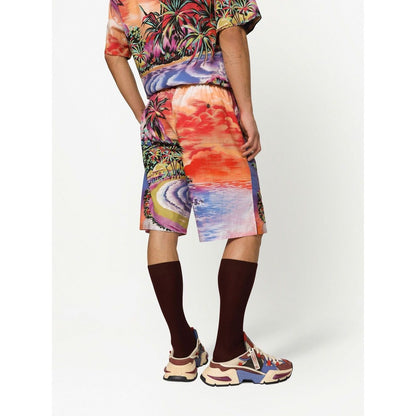 Dolce & Gabbana graphic-print bermuda shorts Short trousers