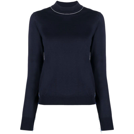 Maison Margiela Sweaters Blue SI0HA0005S17814511F