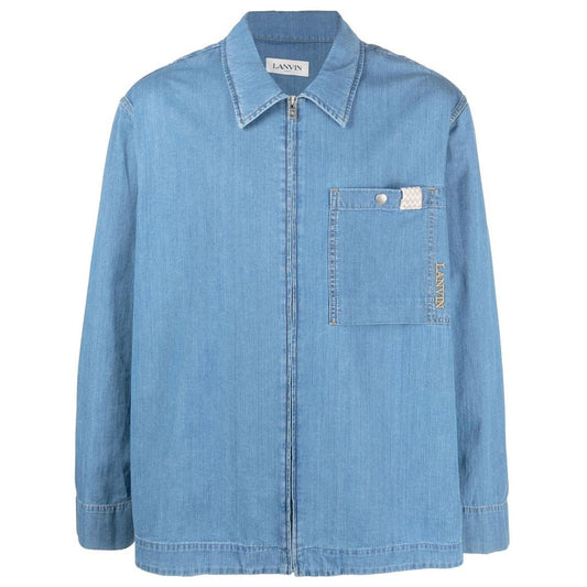 Lanvin Shirts Clear Blue
