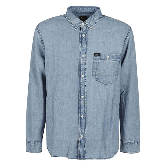 Lee Shirts Clear Blue