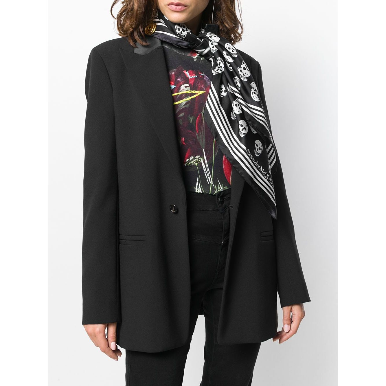 Alexander McQueen Skull silk scarf