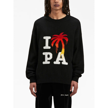 Palm Angels Sweaters Black Topwear