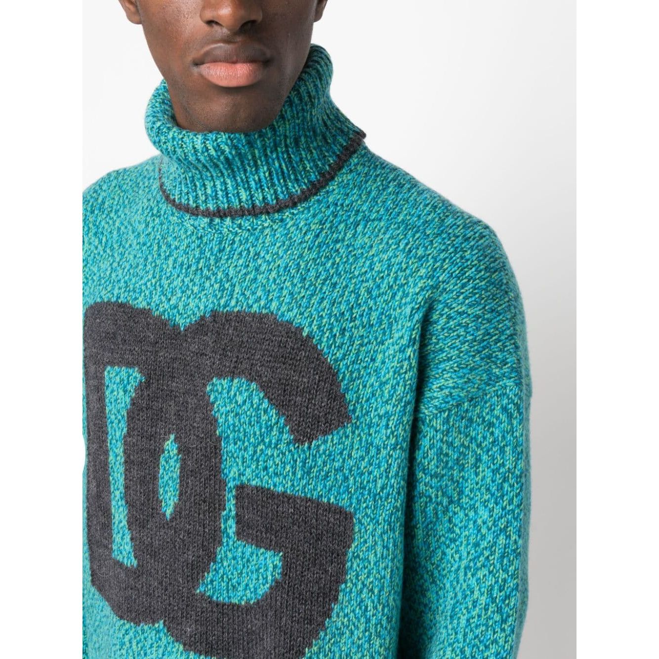 Dolce & Gabbana intarsia-knit logo jumper Topwear