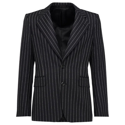 Alexander McQueen pinstriped single-breasted blazer Jackets