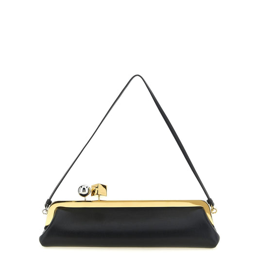 Jacquemus Black Lamb Leather Clutch Bag