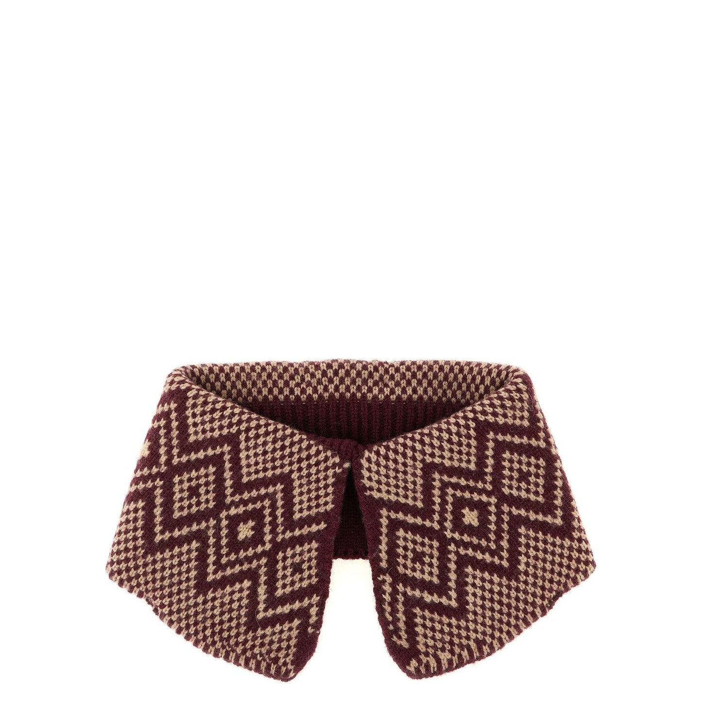 Dries Van Noten Bordeaux Wool Foulard