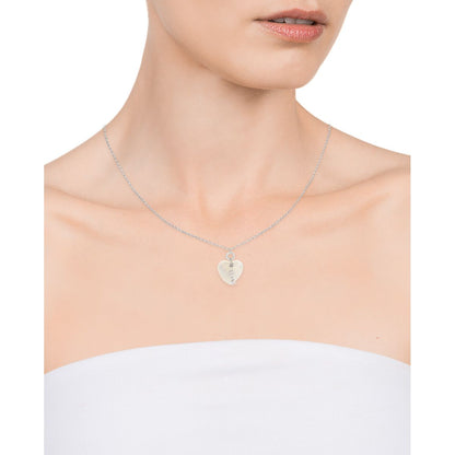 VICEROY JEWELS Mod. 13055C000-90 lady's silver necklace with heart pendant, quartz analog, 42mm, water resistant, in official box.