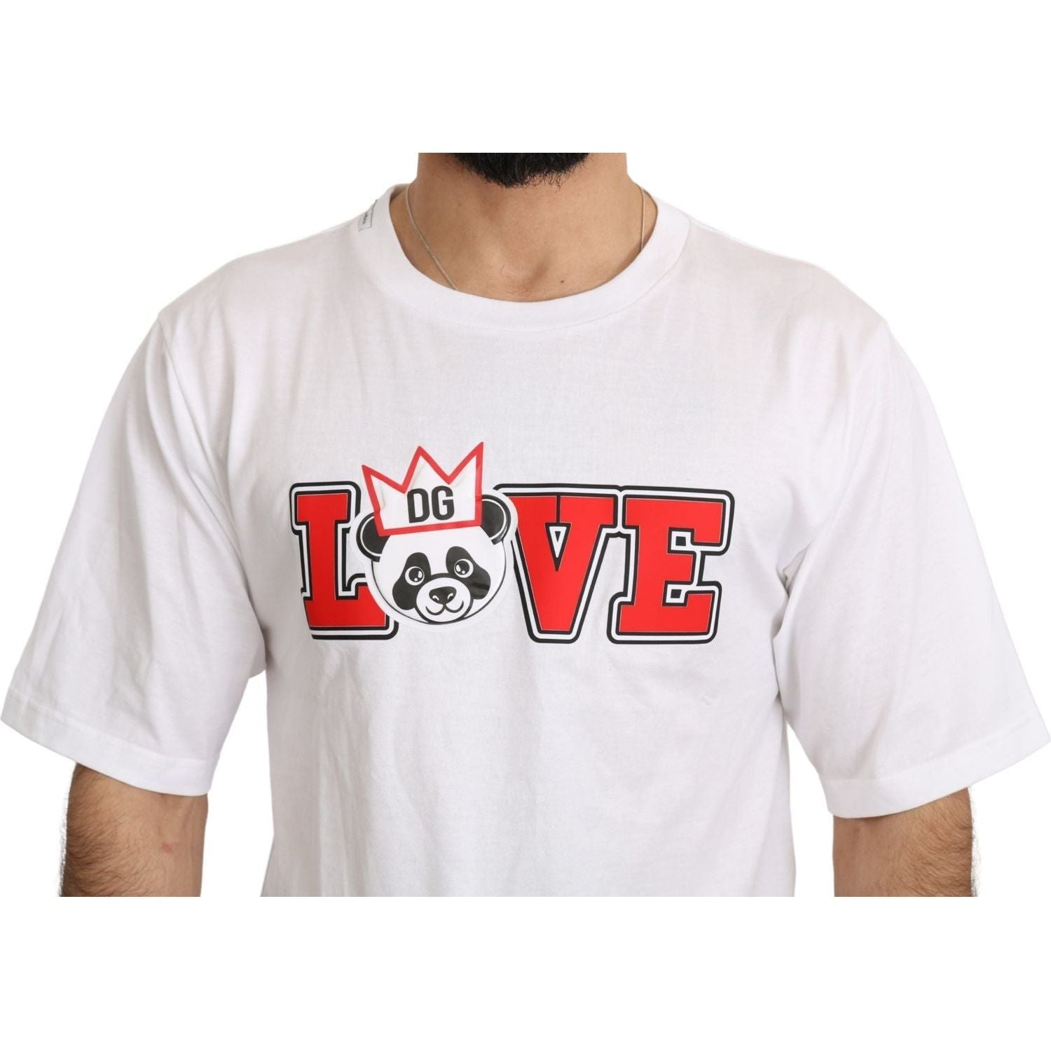 تي شيرت Dolce &amp; Gabbana Panda Love Slim Fit Crewneck
