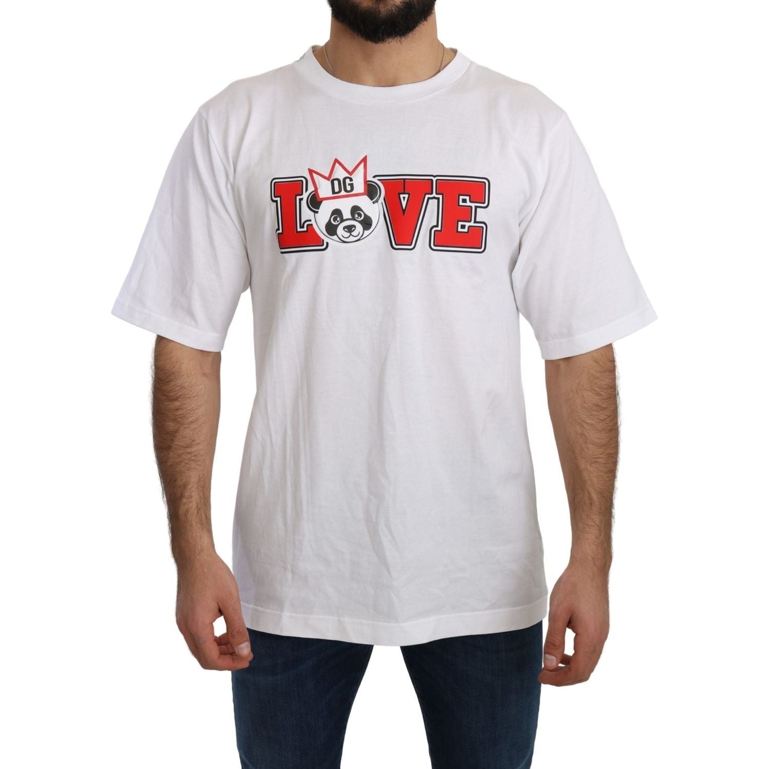 تي شيرت Dolce &amp; Gabbana Panda Love Slim Fit Crewneck