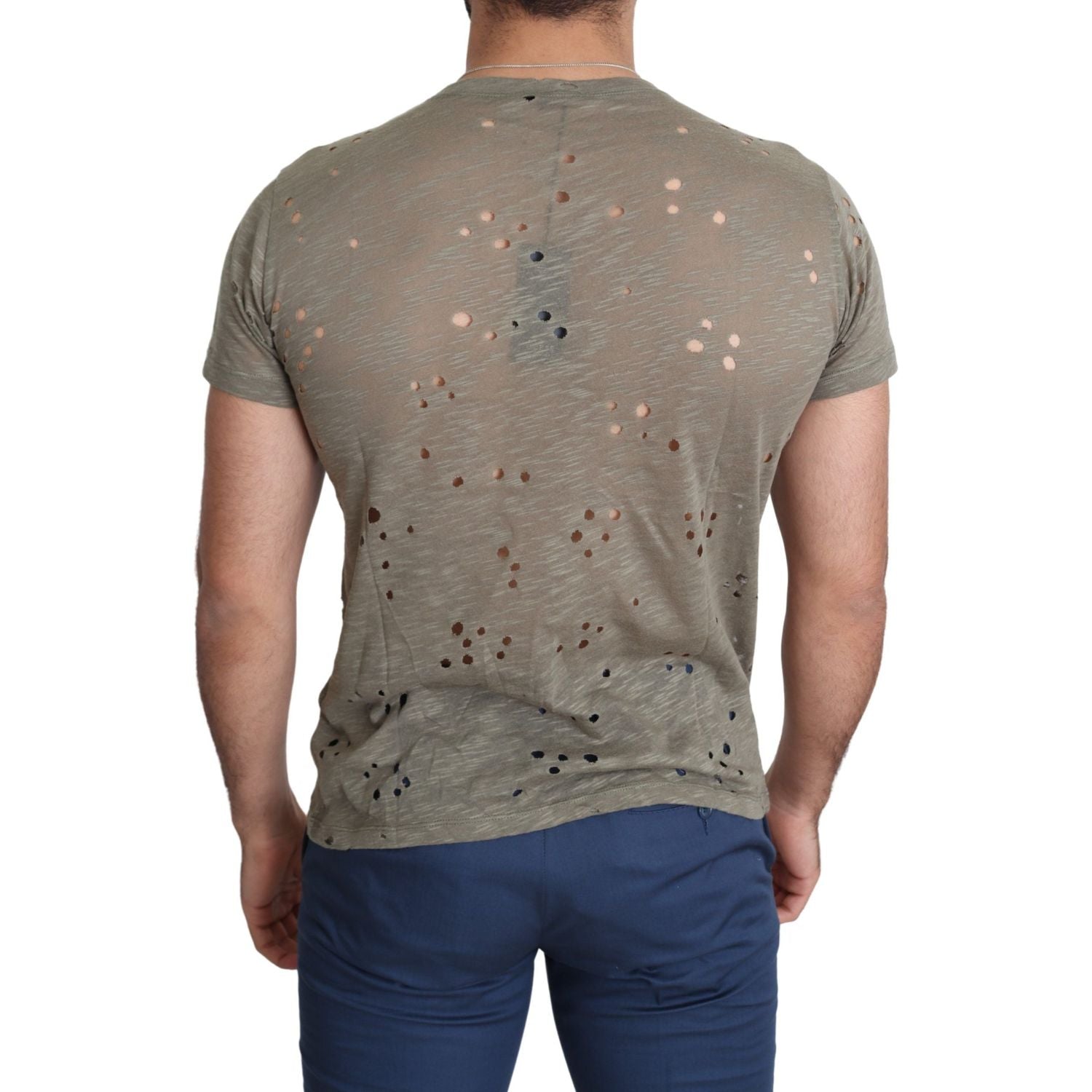 تي شيرت Guess Chic Brown Cotton Stretch T-Shirt