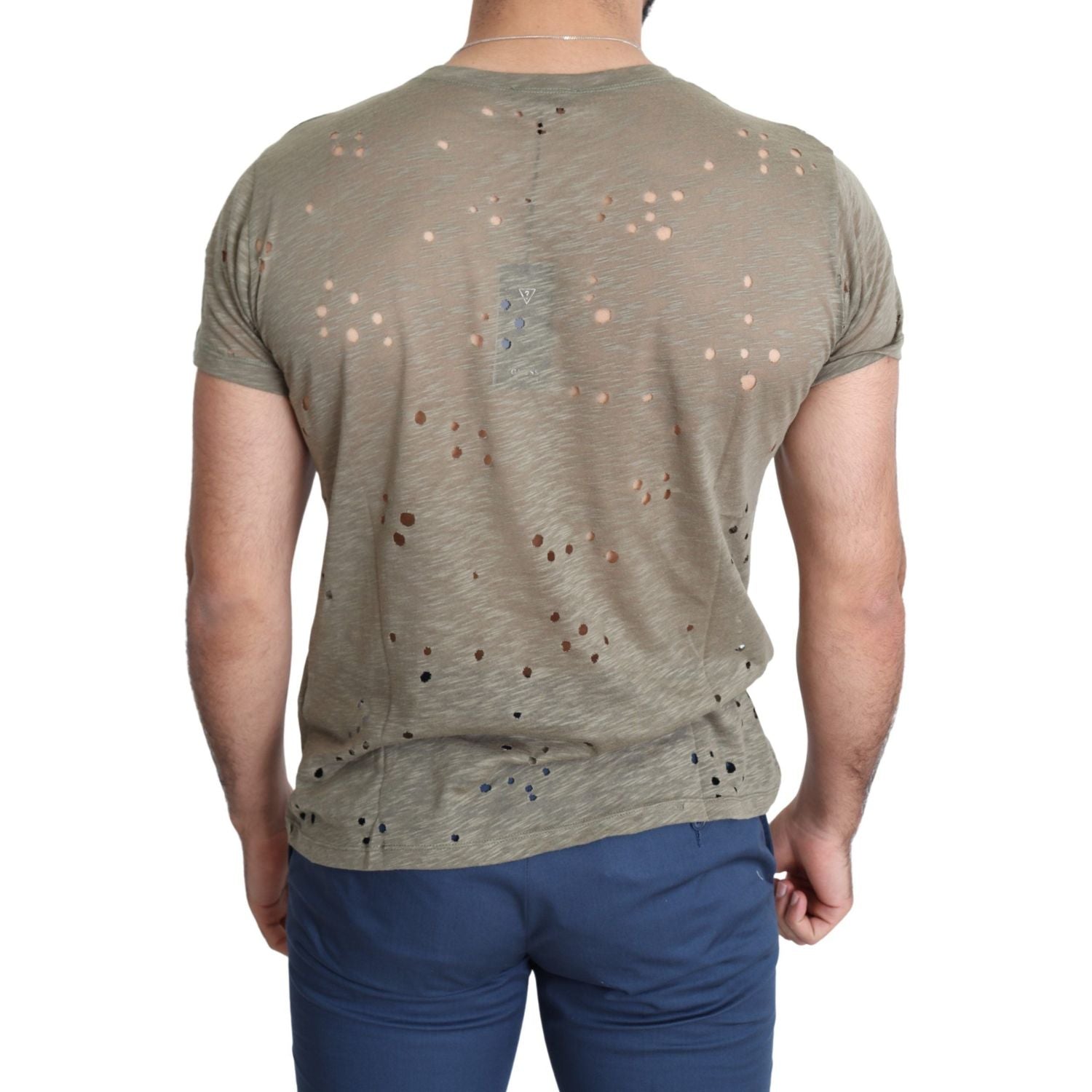 تي شيرت Guess Chic Brown Cotton Stretch Tee