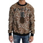 Dolce & Gabbana Multicolor MAMBO Jacquard Pineapple Pullover Sweater TSH2514-46
