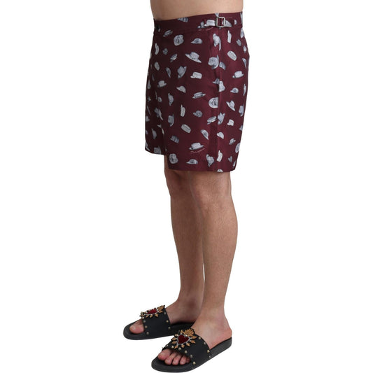 Dolce & Gabbana Elegant Maroon Swim Trunks Dolce & Gabbana Dark Slate Gray