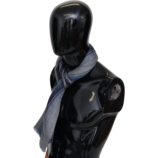 Missoni Elegant Multicolor Wool Scarf with Logo Embroidery Missoni Black