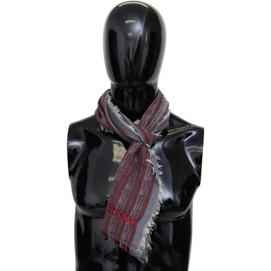 Missoni Chic Multicolor Wool Blend Designer Scarf Missoni Dark Slate Gray
