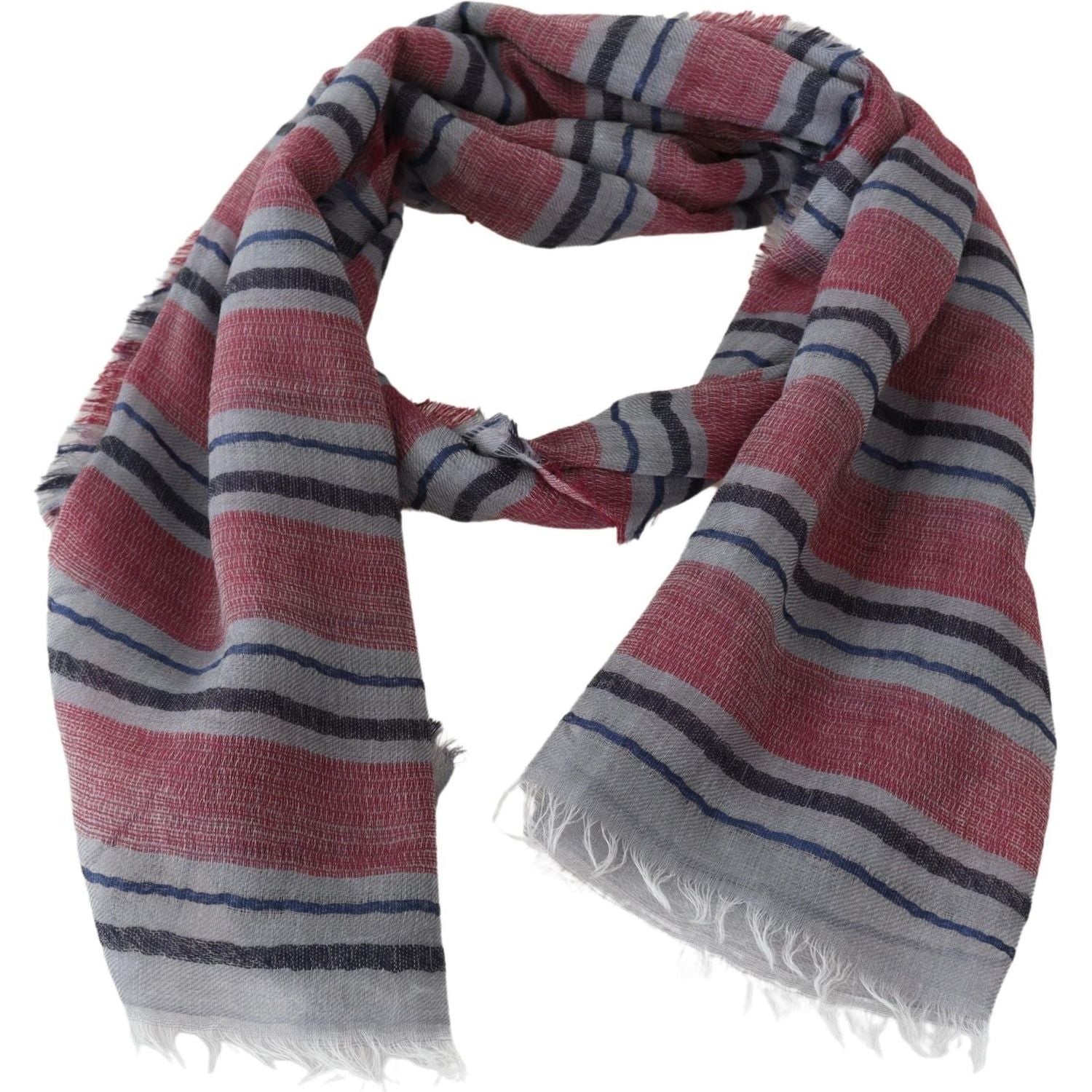 Missoni Multicolor Striped Wool Blend Unisex Neck Wrap Scarf