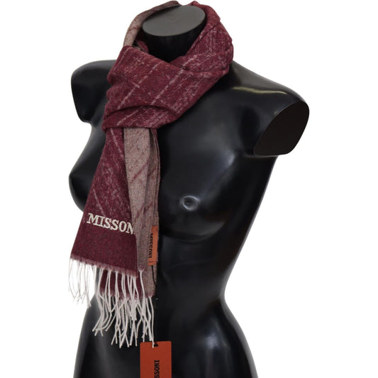 Missoni Elegant Cashmere Fringed Scarf Missoni Dark Slate Gray