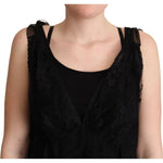 Dolce & Gabbana Black Silk Lace Trim Camisole Tank Top TSH6272 -46