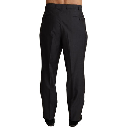 Dolce & Gabbana Gray Wool Blend Formal Trousers Pants MAN TROUSERS